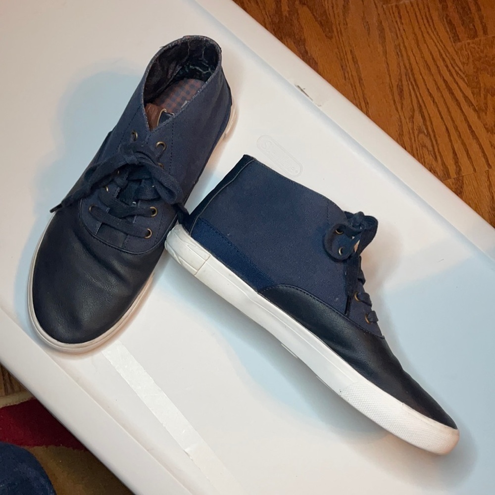 Ben Sherman Blue Lace Up High Top Men’s Fashion Sneakers size 11